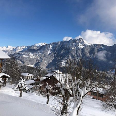 Studio Au Calme, Vue Imprenable Sur La Vallee Apartment Leysin Exterior photo