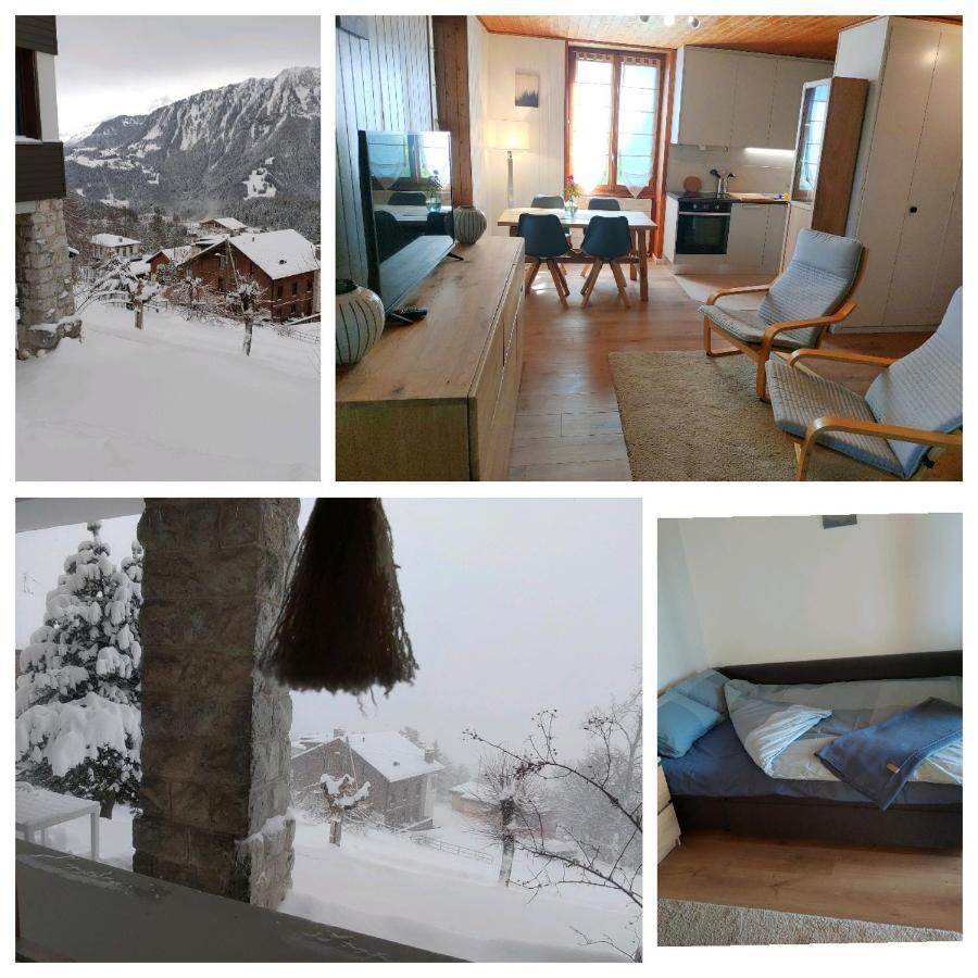 Studio Au Calme, Vue Imprenable Sur La Vallee Apartment Leysin Exterior photo